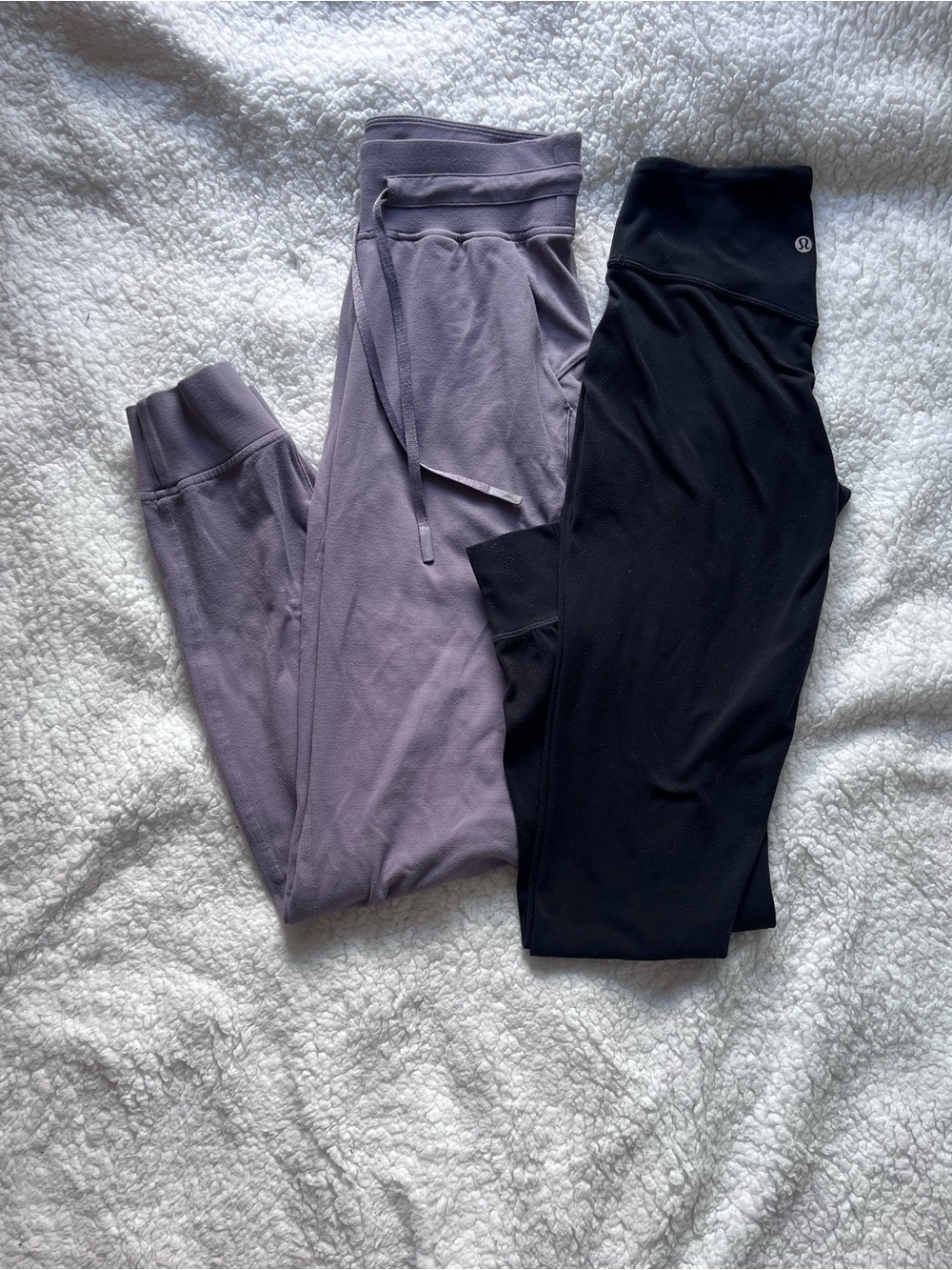 lululemon athletica Black and I Lavender Track Pants & Joggers set